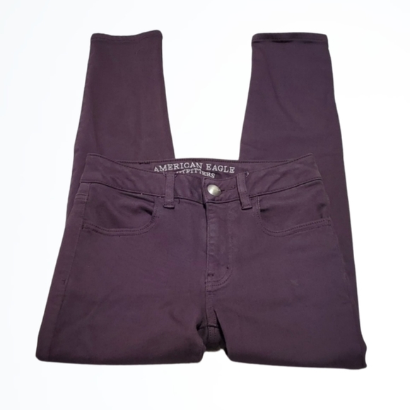American Eagle Outfitters Denim - American Eagle Purple High Rise Jegging Crop Pant Size 0 Waist 24 Inches